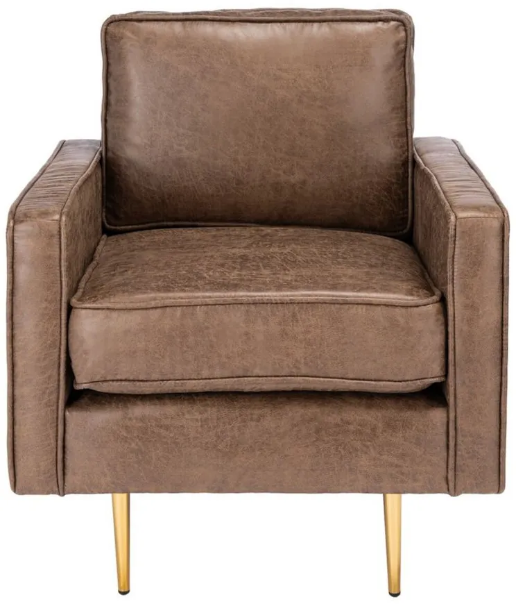 Paityn Accent Chair in BROWN by Safavieh