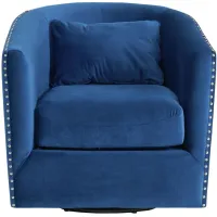 Alba Swivel Chair in Navy by Elements International Group