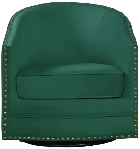 Orlando Swivel Club Chair in Green by Lifestyle Solutions
