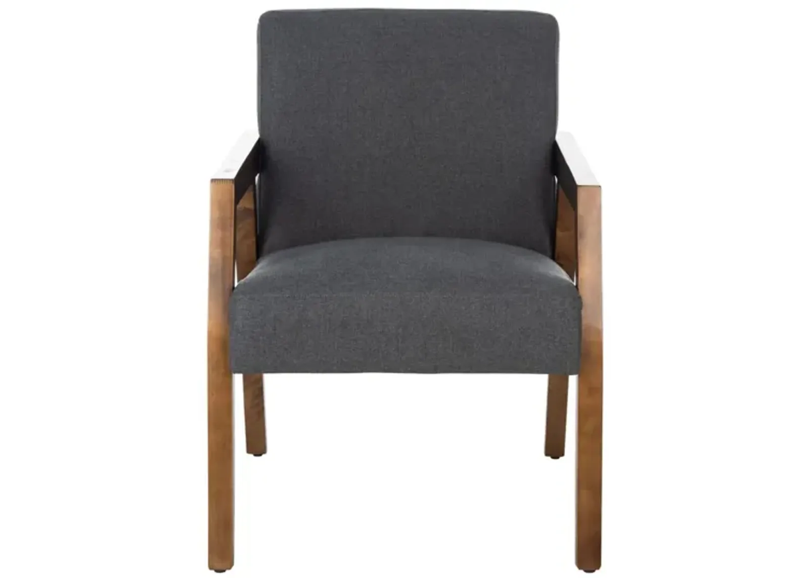 Olyvar Arm Chair in DARK GREY by Safavieh