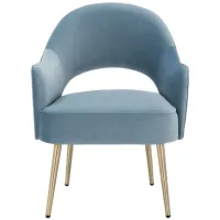 Dublyn Accent Chair in LIGHT BLUE by Safavieh