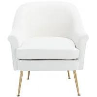 Rodrik Accent Chair in WHITE by Safavieh