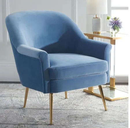 Rodrik Accent Chair in LIGHT BLUE by Safavieh