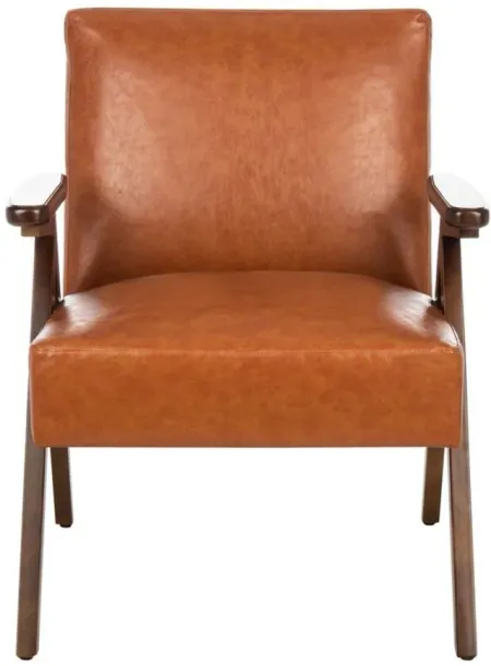 Emyr Arm Chair in COGNAC by Safavieh