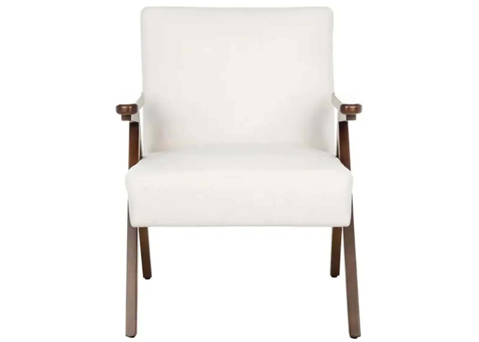 Emyr Arm Chair in WHITE by Safavieh