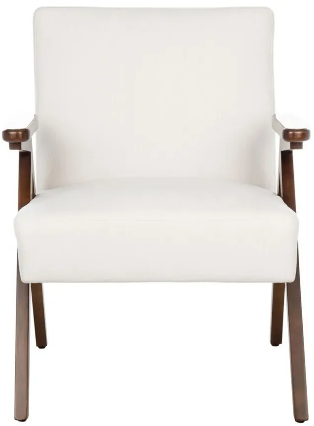 Emyr Arm Chair in WHITE by Safavieh