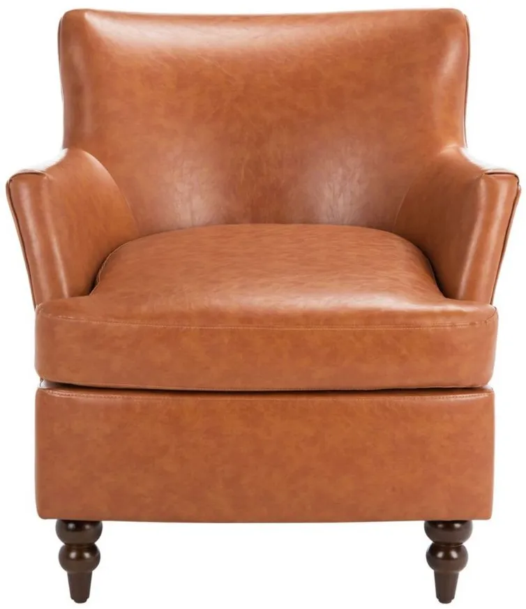 Levin Accent Chair in COGNAC by Safavieh