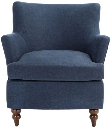 Levin Accent Chair in NAVY by Safavieh