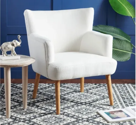 Delfino Accent Chair in WHITE by Safavieh