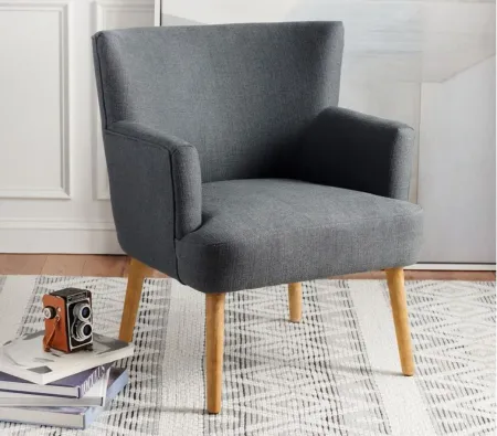 Delfino Accent Chair in DARK GREY by Safavieh