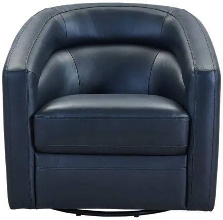 Desi Swivel Accent Chair in Black by Armen Living