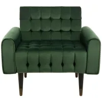 Amaris Accent Chair in FOREST GREEN by Safavieh