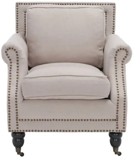 Karsen Club Chair in TAUPE by Safavieh