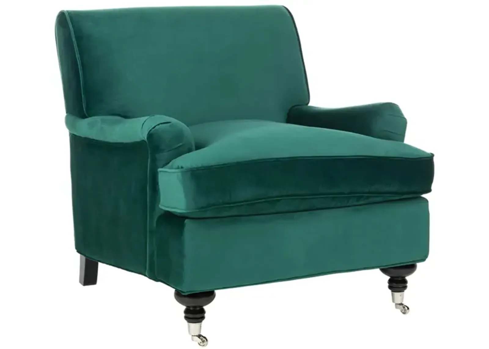 Chloe Club Chair in EMERALD by Safavieh