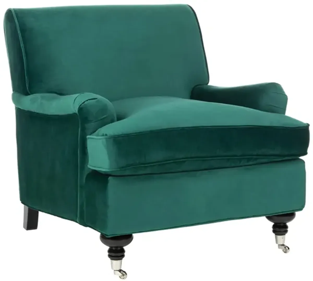 Chloe Club Chair in EMERALD by Safavieh