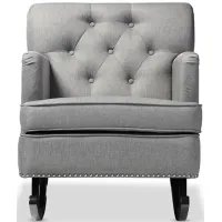 Bethany Rocking Chair in gray by Wholesale Interiors