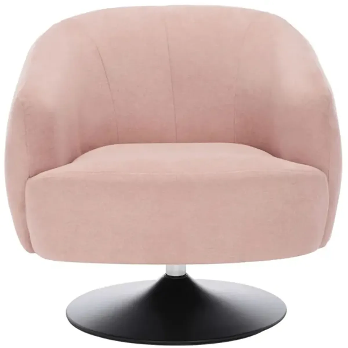 Ezro Accent Chair in BLUSH by Safavieh