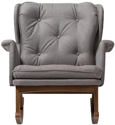 Maggie Rocking Chair in Gray by Wholesale Interiors