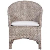Antonia Accent Chair W/Cushion in WHITE by Safavieh