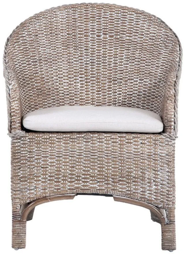 Antonia Accent Chair W/Cushion in WHITE by Safavieh