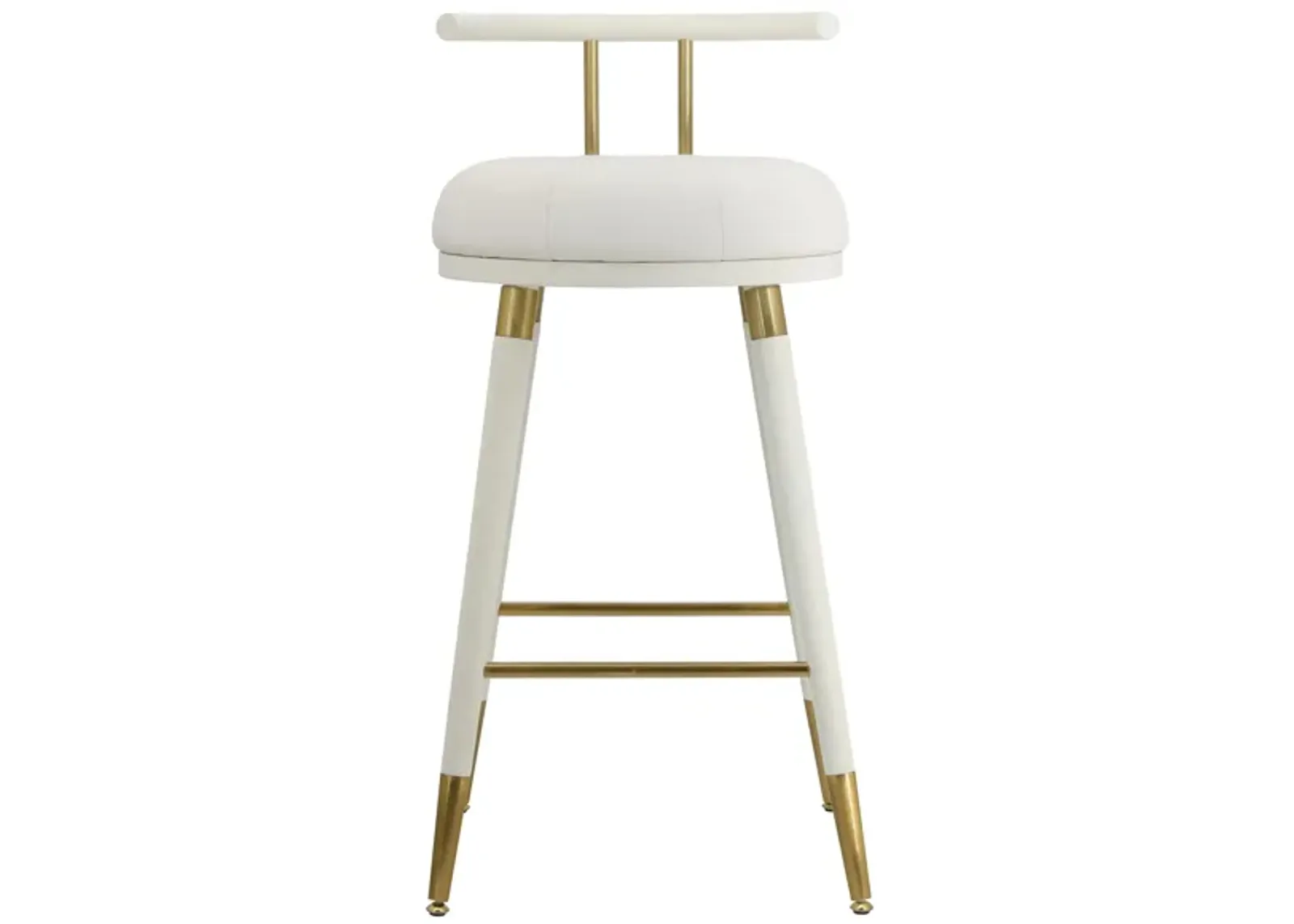 Juniper Barstool in Cream, Brown by Tov Furniture