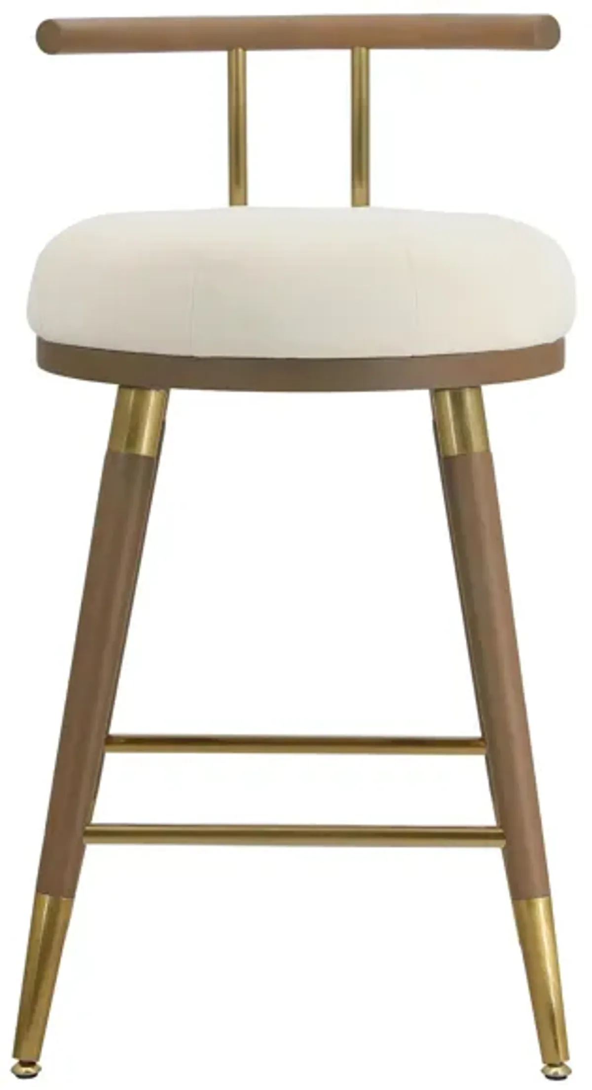 Juniper Counter Stool in Cream, Brown by Tov Furniture