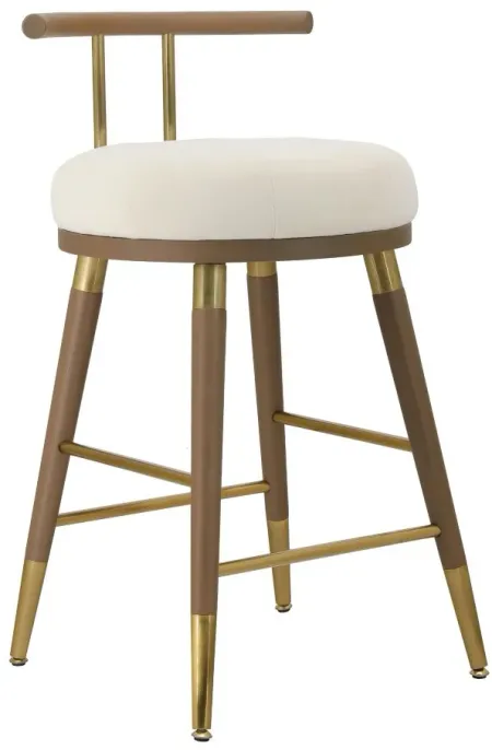 Juniper Counter Stool in White by Tov Furniture