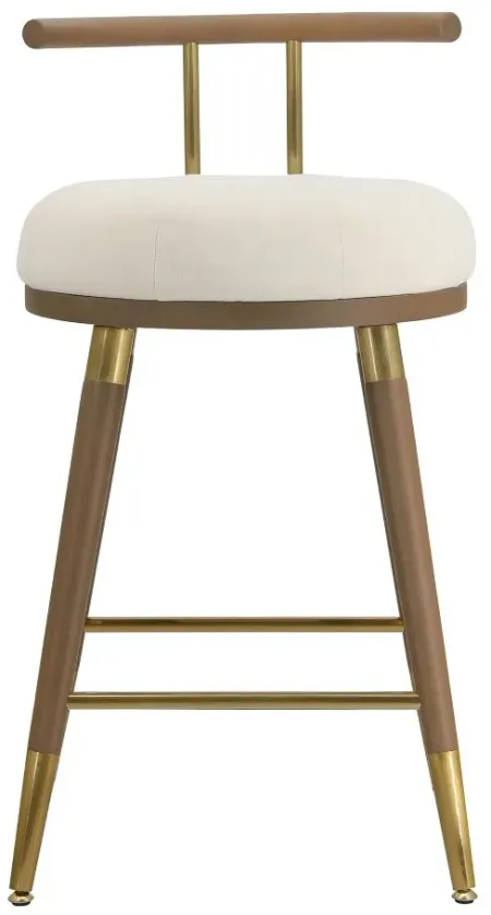 Juniper Counter Stool in White by Tov Furniture