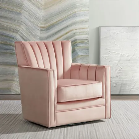 Lawson Swivel Chair in Blush by Elements International Group