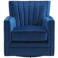 Lawson Swivel Chair in Navy by Elements International Group