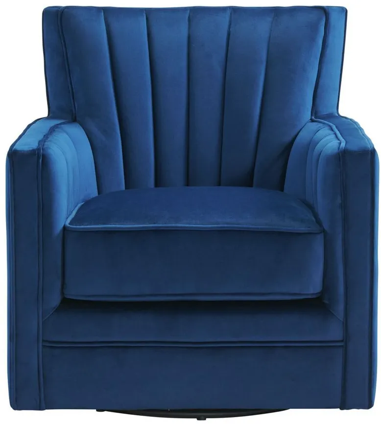Lawson Swivel Chair in Navy by Elements International Group