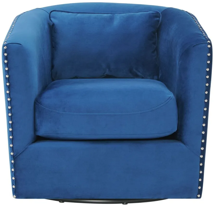 Zola Swivel Chair in Cobalt by Elements International Group