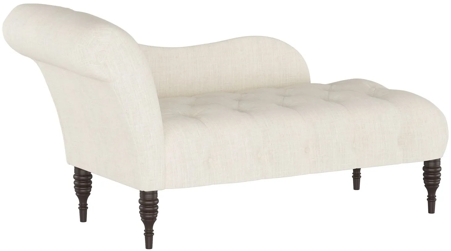 Opulence Chaise Lounge in Linen Talc by Skyline