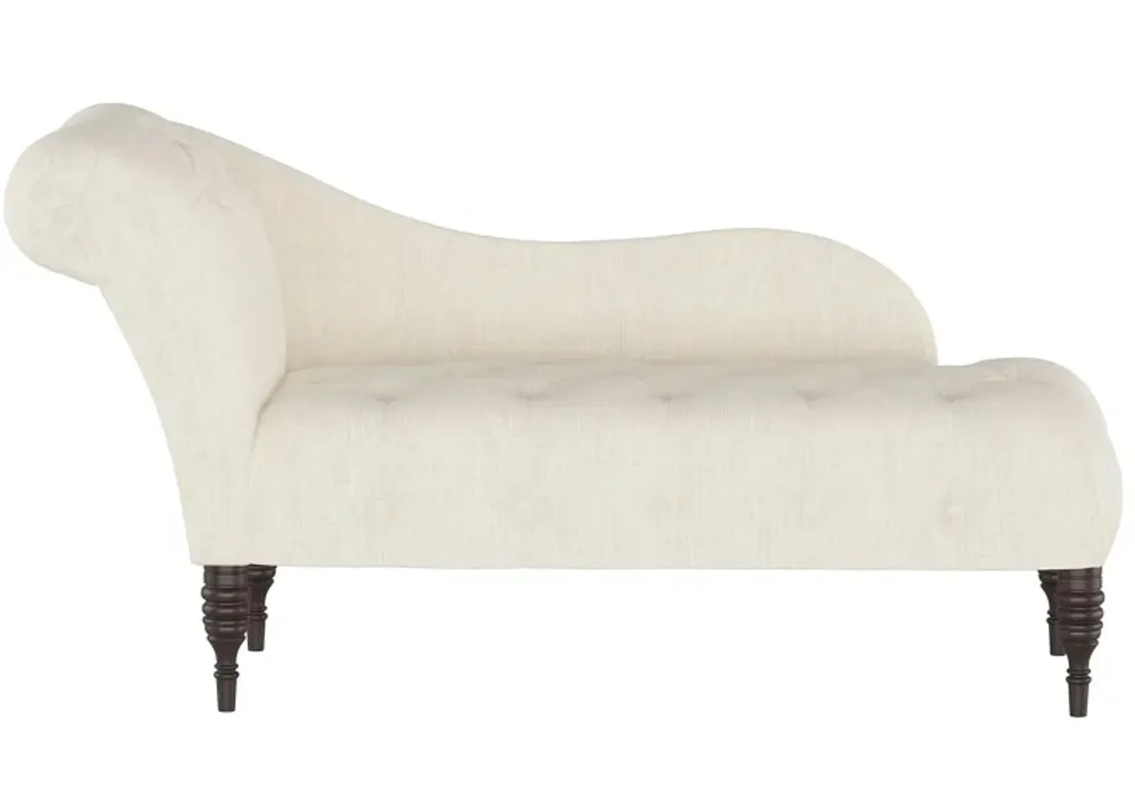 Opulence Chaise Lounge in Linen Talc by Skyline