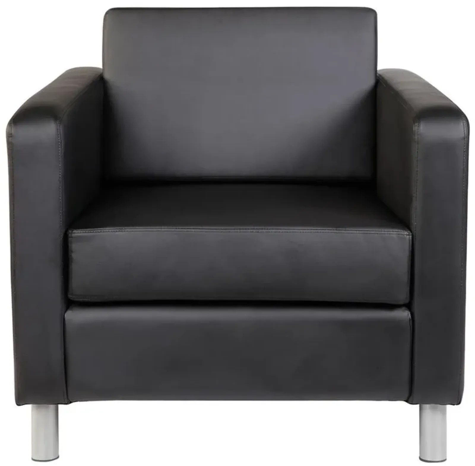 Atenveldt Club Chair in Black; Silver by Coe Distributors