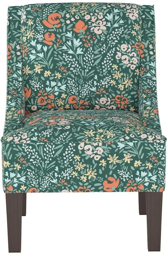 Tatum Accent Chair in Cameila Multi Green by Skyline
