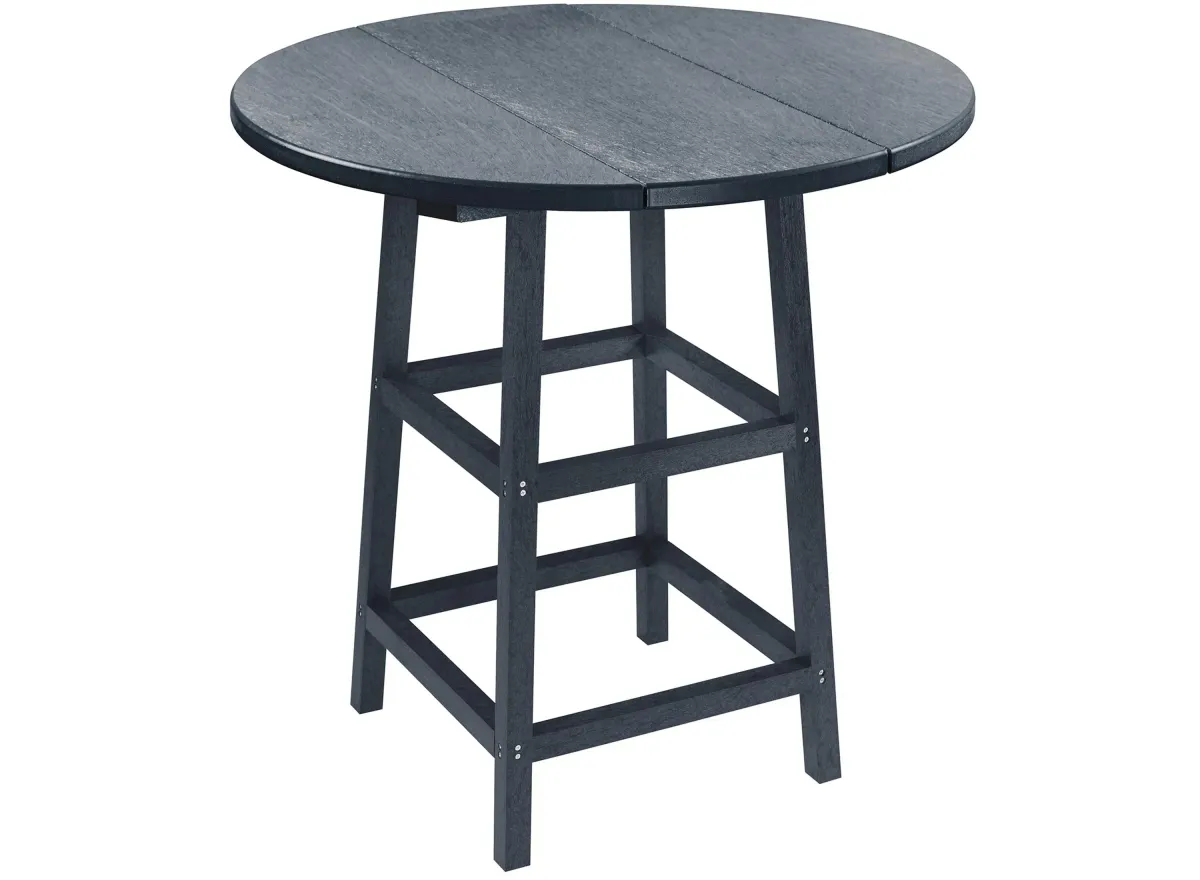 Capterra Casual Round Table in Greystone by C.R. Plastic Products