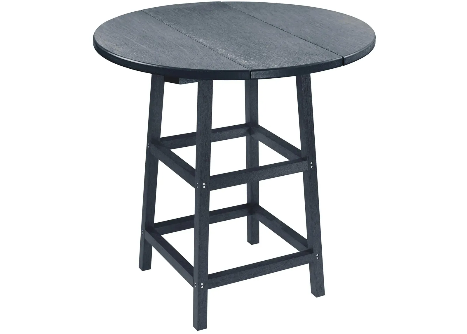 Capterra Casual Round Table in Greystone by C.R. Plastic Products