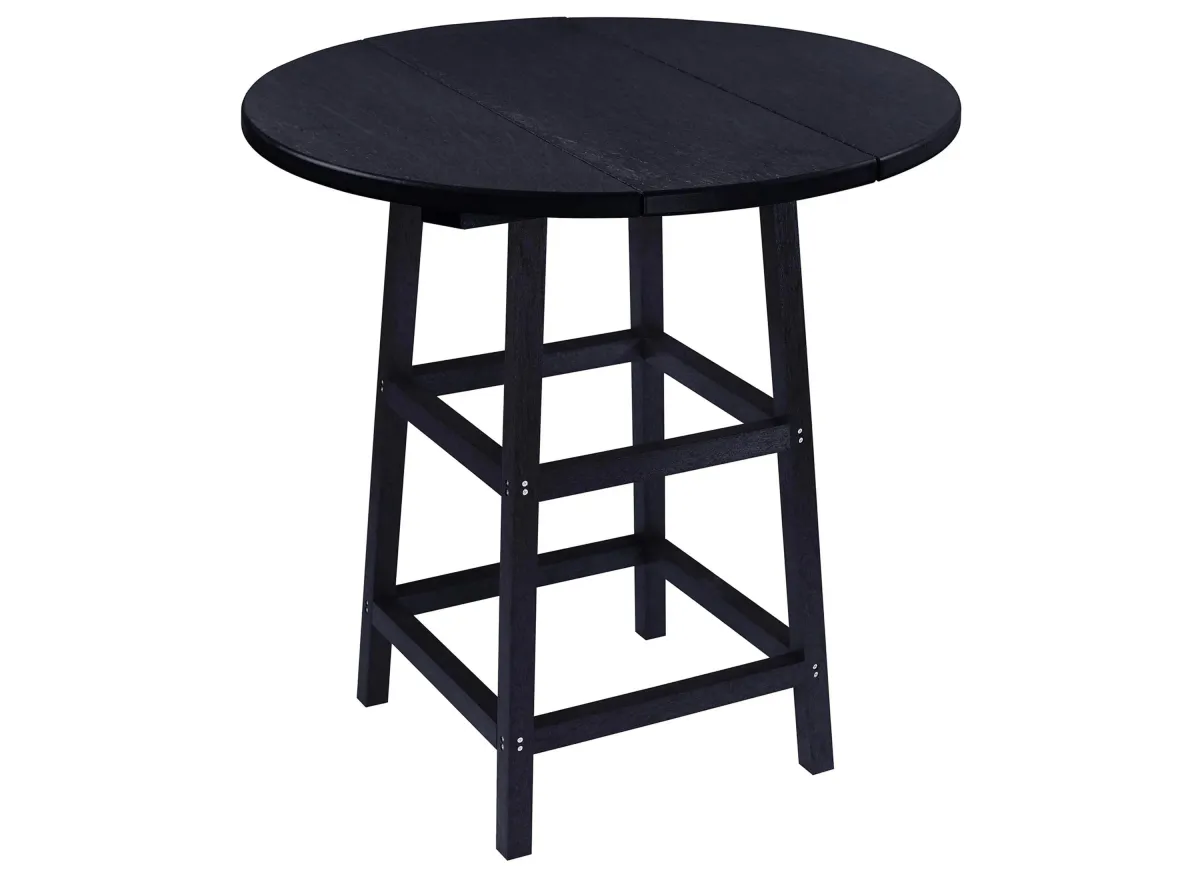 Capterra Casual Round Table in Onyx by C.R. Plastic Products