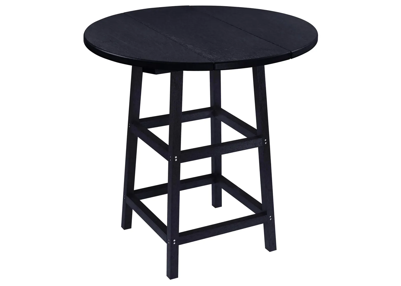 Capterra Casual Round Table in Onyx by C.R. Plastic Products