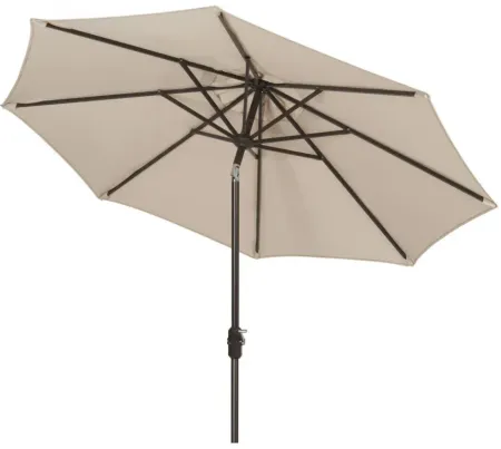 Ortega 9' Outdoor Umbrella in Beige by Safavieh