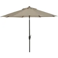 Ortega 9' Outdoor Umbrella in Beige by Safavieh