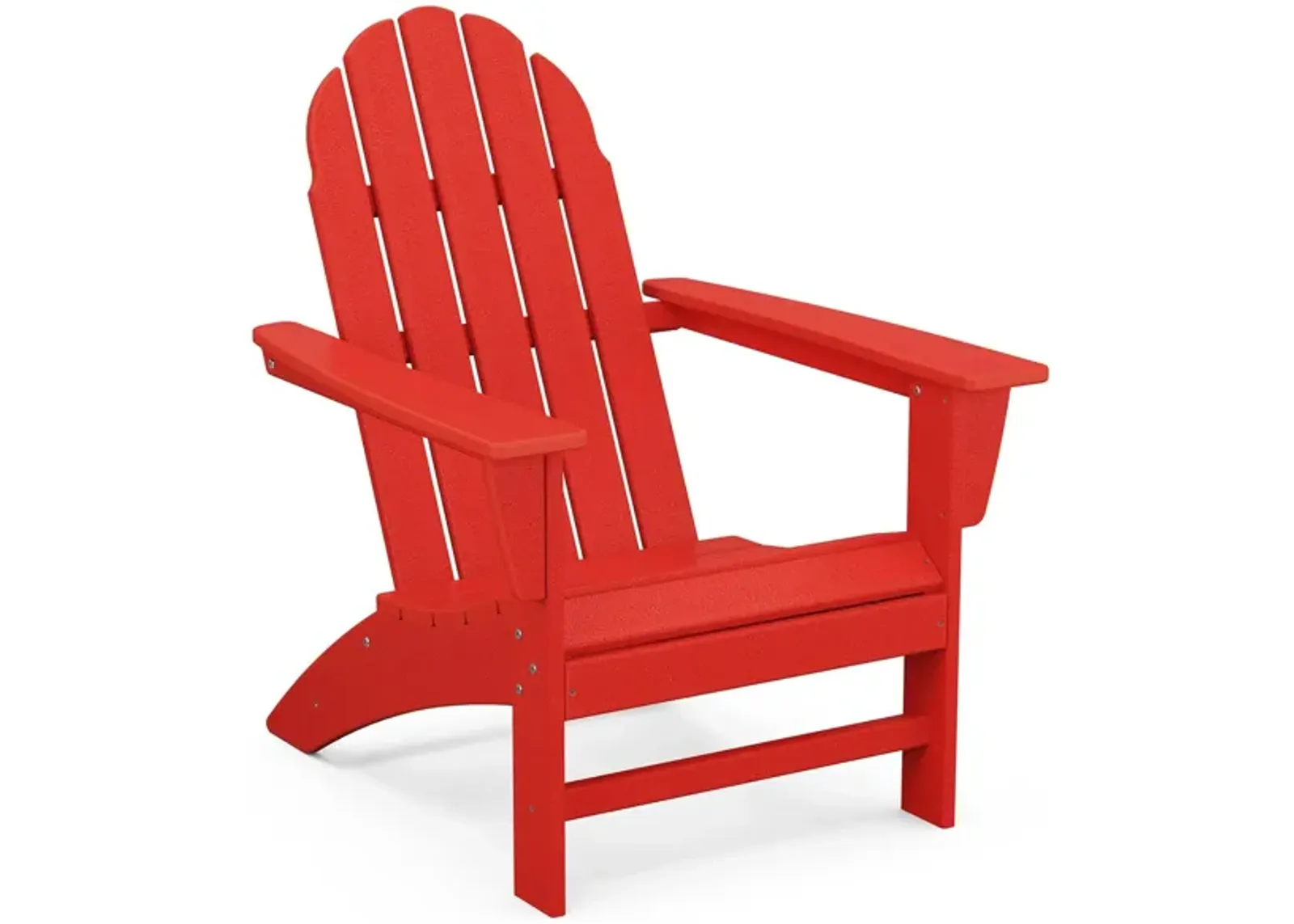 Vineyard Adirondack Chair in Sunset Red by Polywood