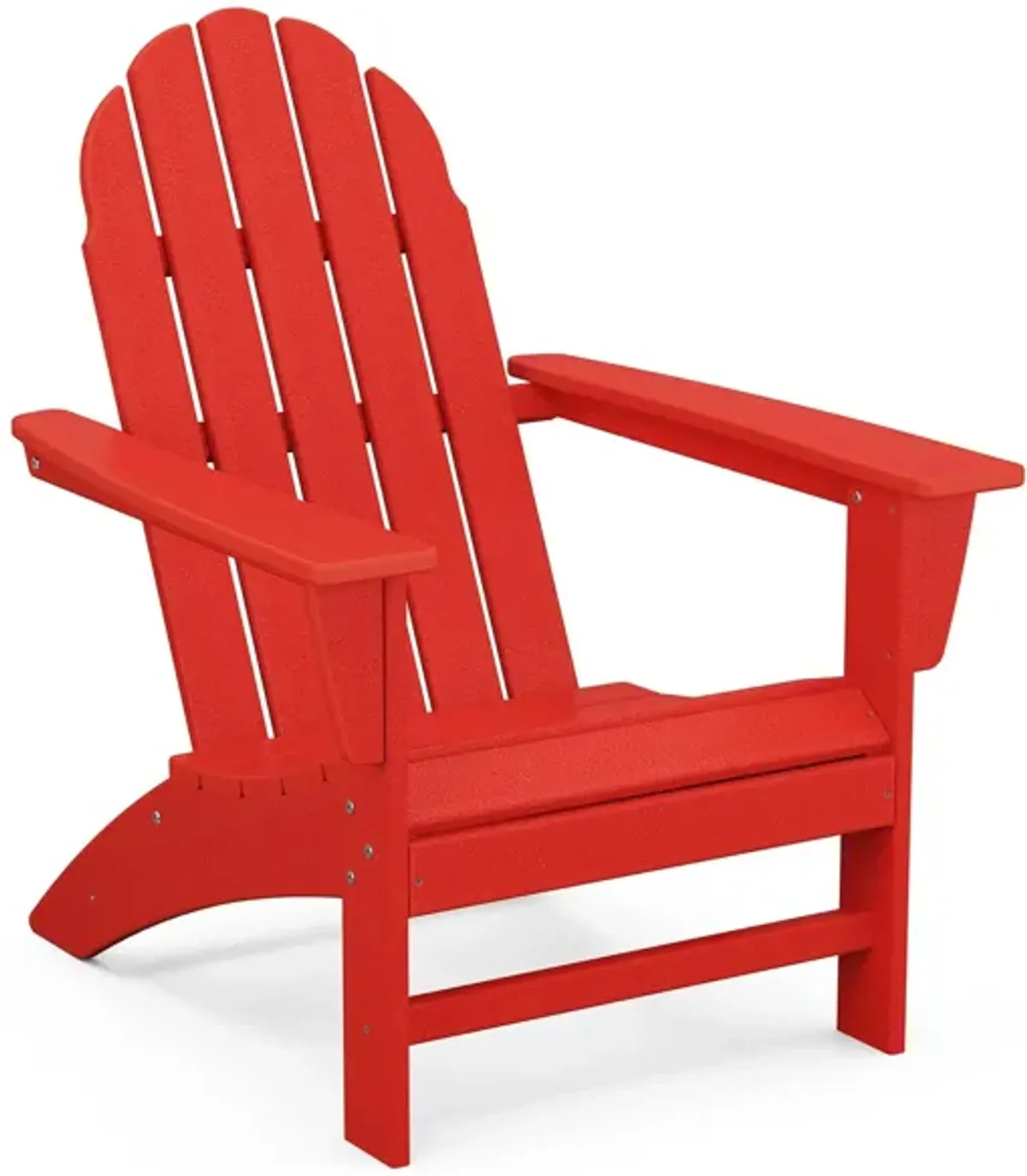 Vineyard Adirondack Chair in Sunset Red by Polywood