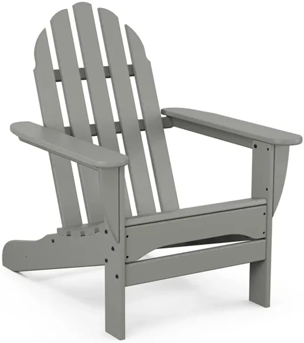 Classic Adirondack Chair in Slate Gray by Polywood