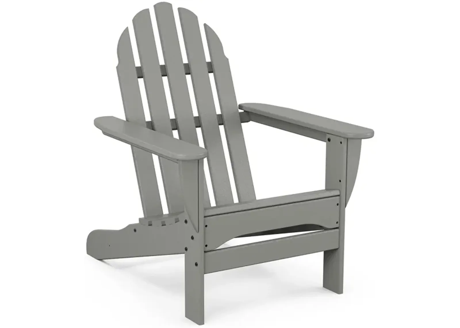 Classic Adirondack Chair in Slate Gray by Polywood