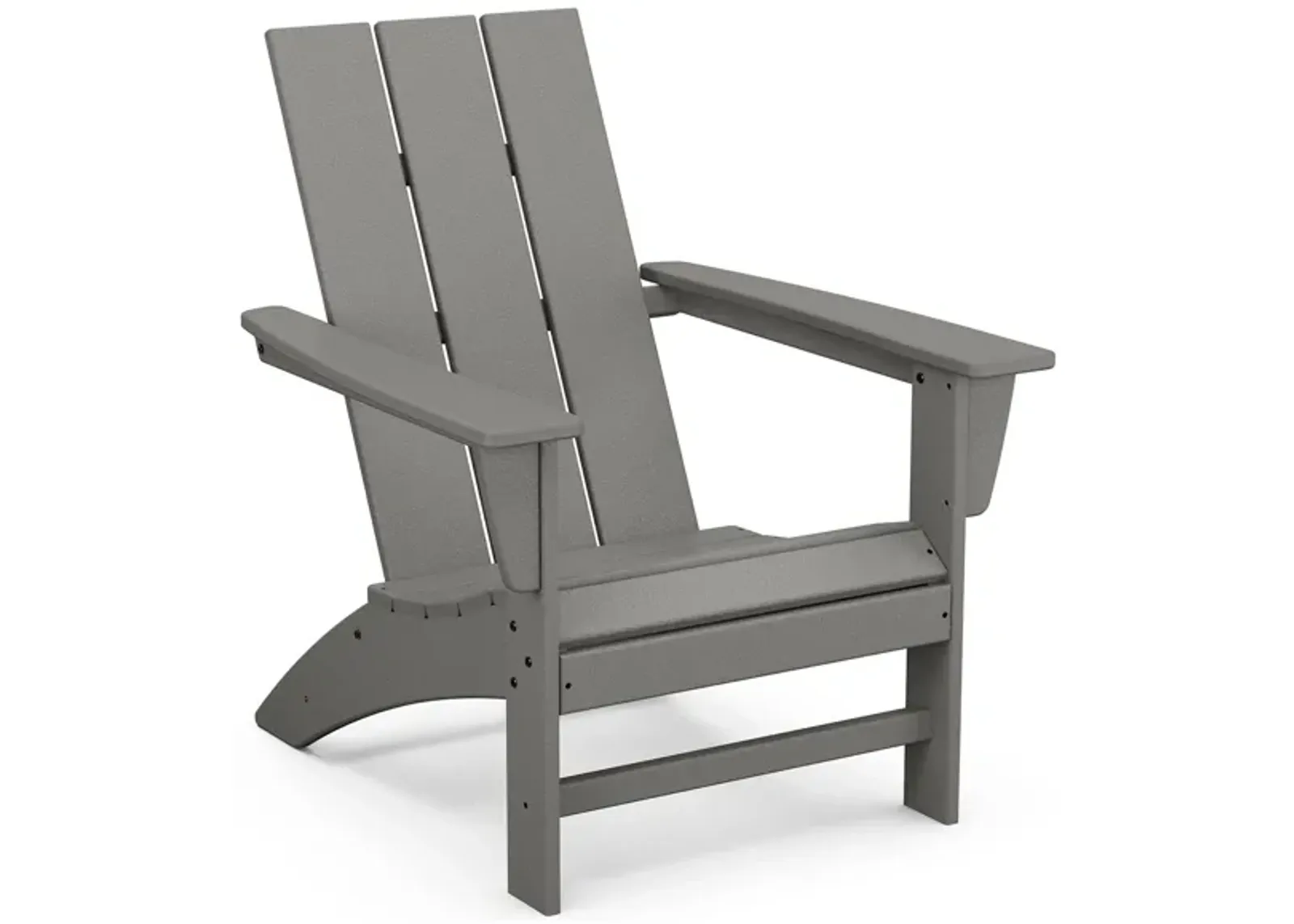 Modern Adirondack Chair in Slate Gray by Polywood