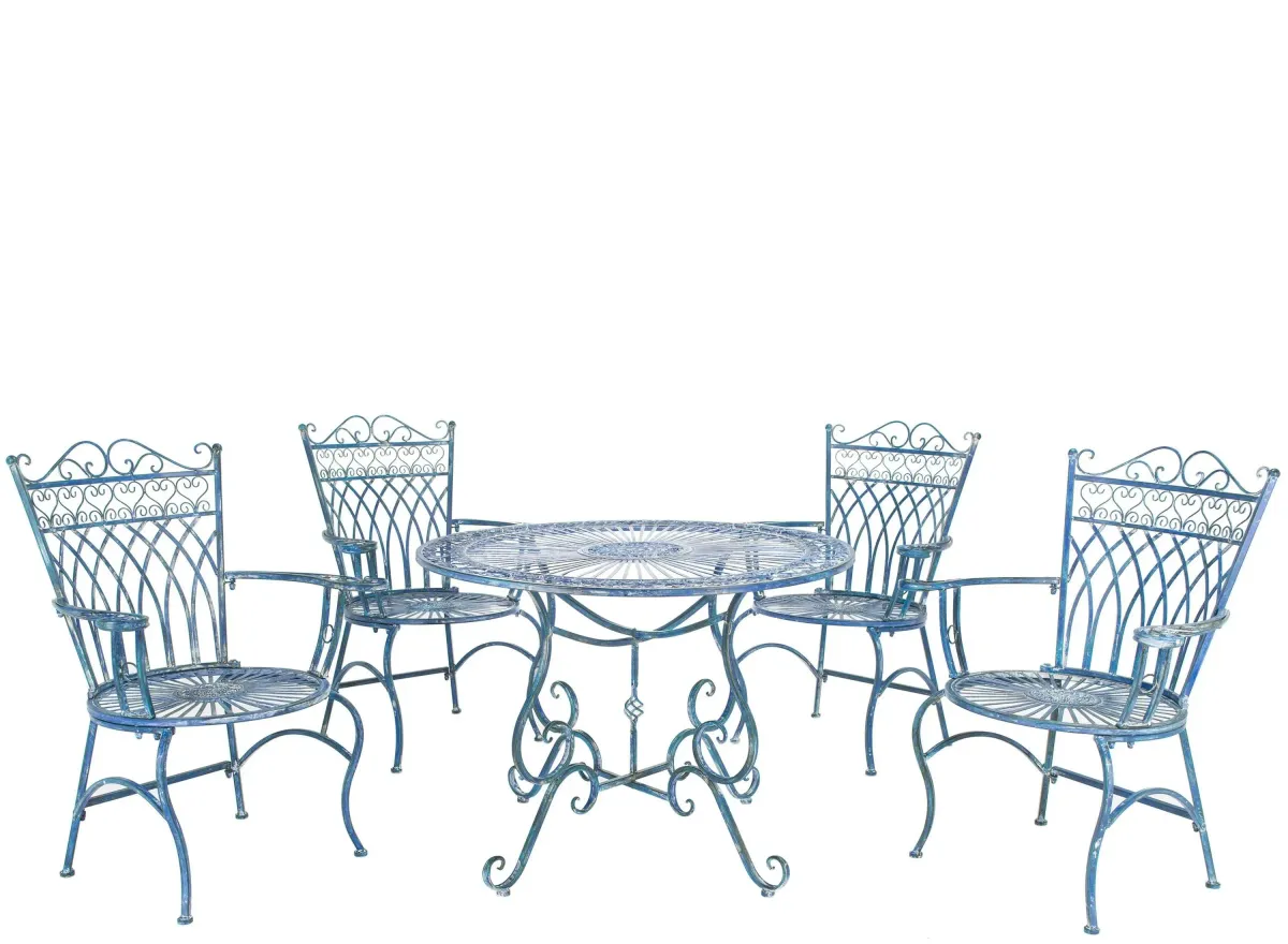 Halcott Outdoor 5-pc. Set in Blue by Safavieh