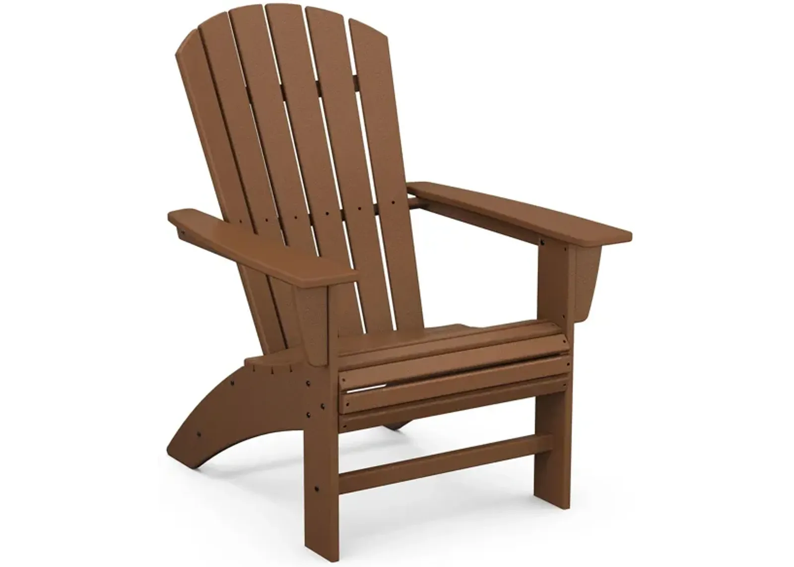 Nautical Curveback Adirondack Chair in Teak by Polywood