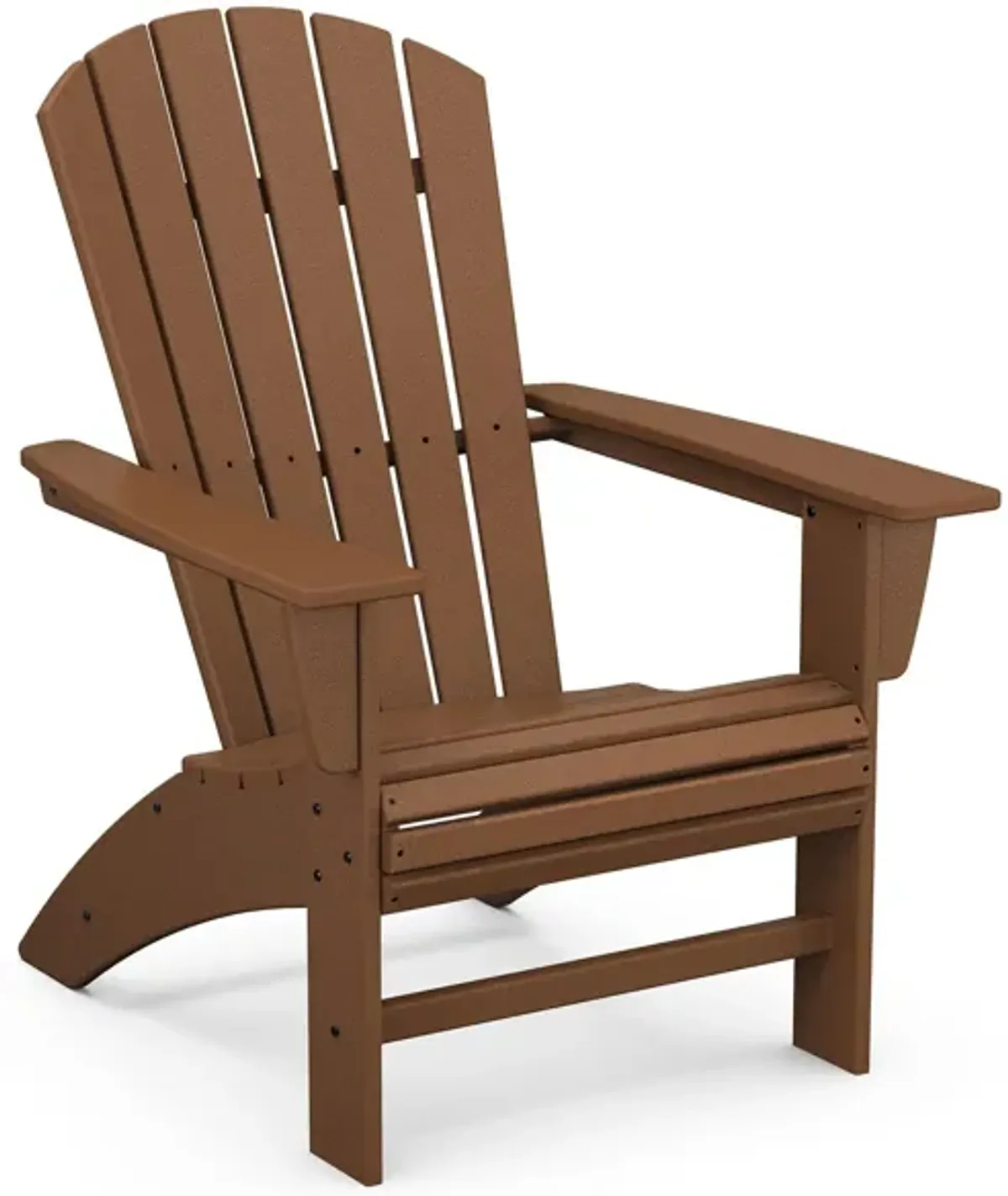 Nautical Curveback Adirondack Chair in Teak by Polywood